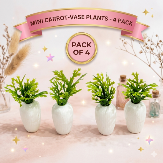 Mini Carrot-Vase Plants (Pack of 4)
