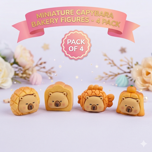 Capybra Bakery Miniatures (Pack of 4)