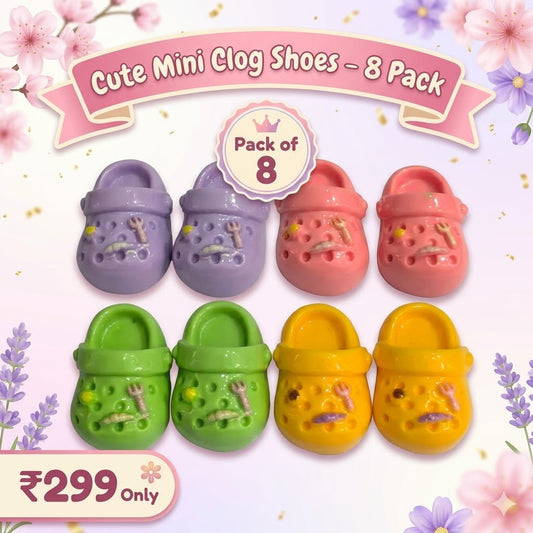 Cute Mini Clog Shoes (Pack of 8)